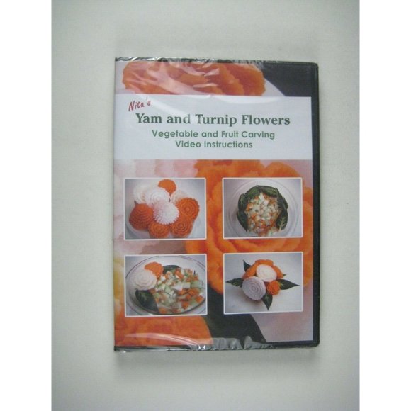 Nita's Yam and Turnip Flowers DVD Vegetable Fruit Carving Video Instruction - Picture 1 of 3